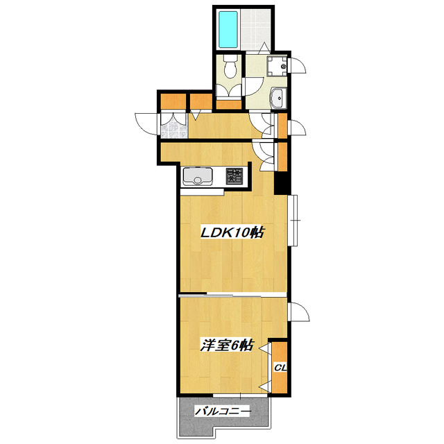 ウィンベルデュエット小岩の間取り|人気の１ＬＤＫのお部屋です。