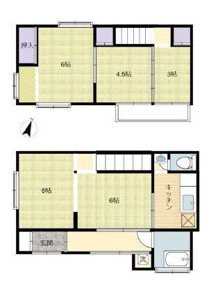 【間取り】 | ⽩岡市下野⽥⼾建