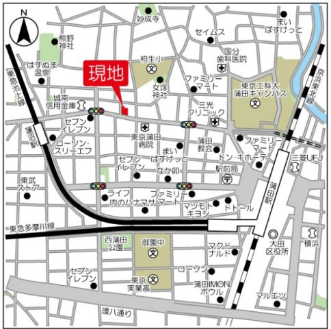 ウェルスクエア西蒲田の地図