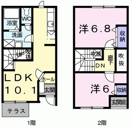 クレストール新明　　刈谷市近郊の賃貸はクラスホームの間取り