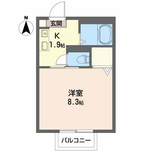 サンカンタン津志田Ｂの間取り