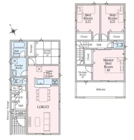【間取り】 | みよし市福谷町蔵屋敷26『仲介料無料』新築戸建て | 3号棟