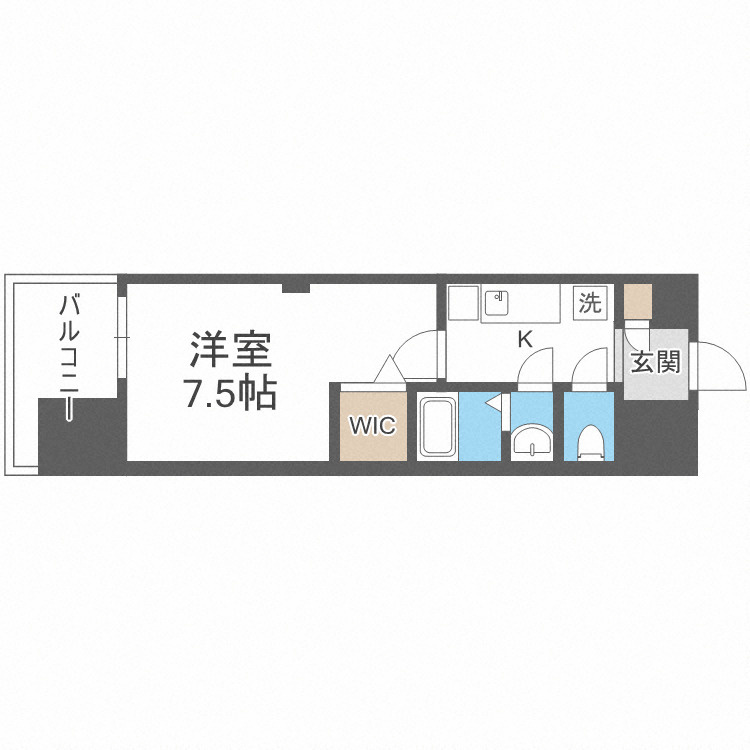 Luxe難波南の間取り