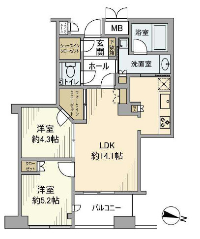 【間取り】 | ディーグラフォート大阪NYタワーHIGOBASI