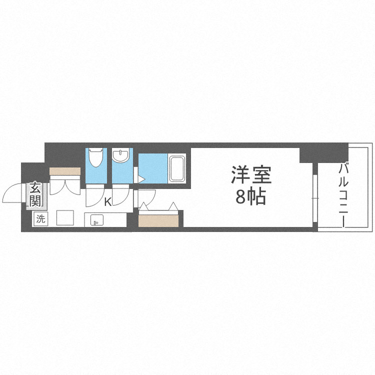 Luxe難波南の間取り
