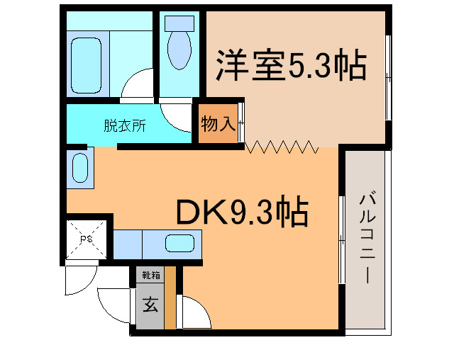 ウェルデ壱番館の間取り
