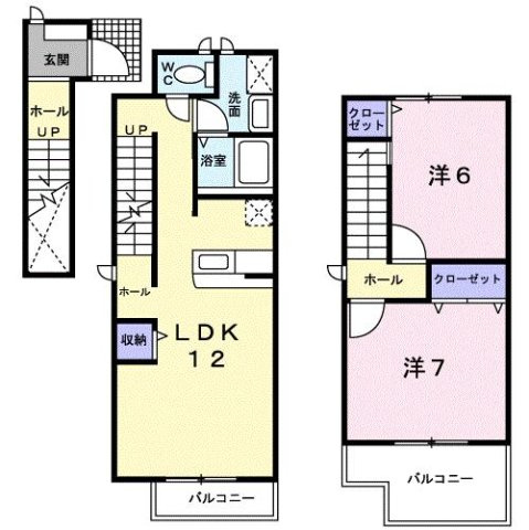 【間取り】 | グリーン・パーク　Ａ