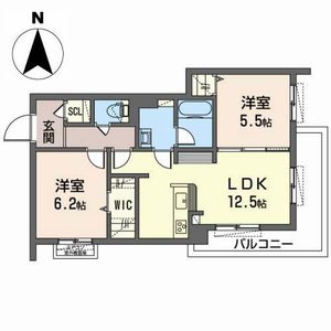 シャーメゾン　彩の間取り