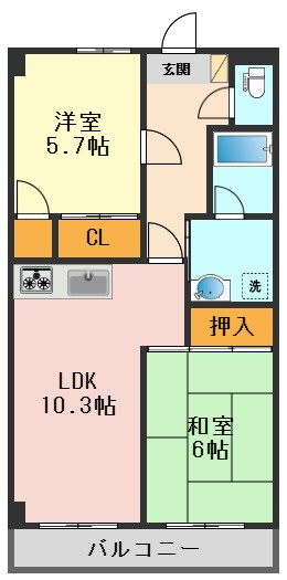 ラ・ポール五番館の間取り