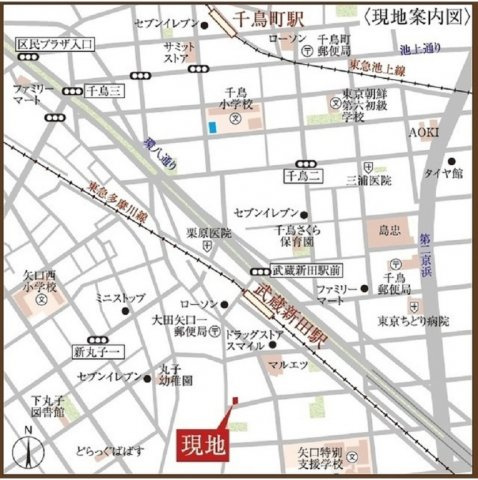 ウェルスクエア多摩川矢口の地図