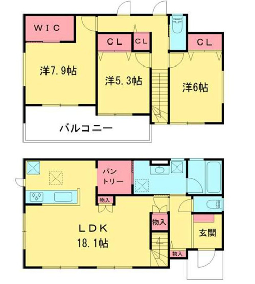【間取り】 | 新築戸建の3LDKは、人気の間取りとなるため、数多くの物件を取り揃えています。広いリビングルームは、家族だけでなく、知人を呼んでの食事会にも対応可能です。3部屋あるので、子供部屋にすることも可能です。