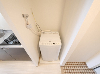 【設備】 | グランパシフィック巽中 | 洗濯機置き場です