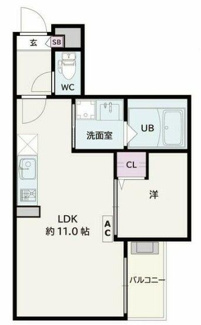 【間取り】 | Ｊａｃｋ　ｈａｒａｉｃｈｉⅠ | 間取りです。