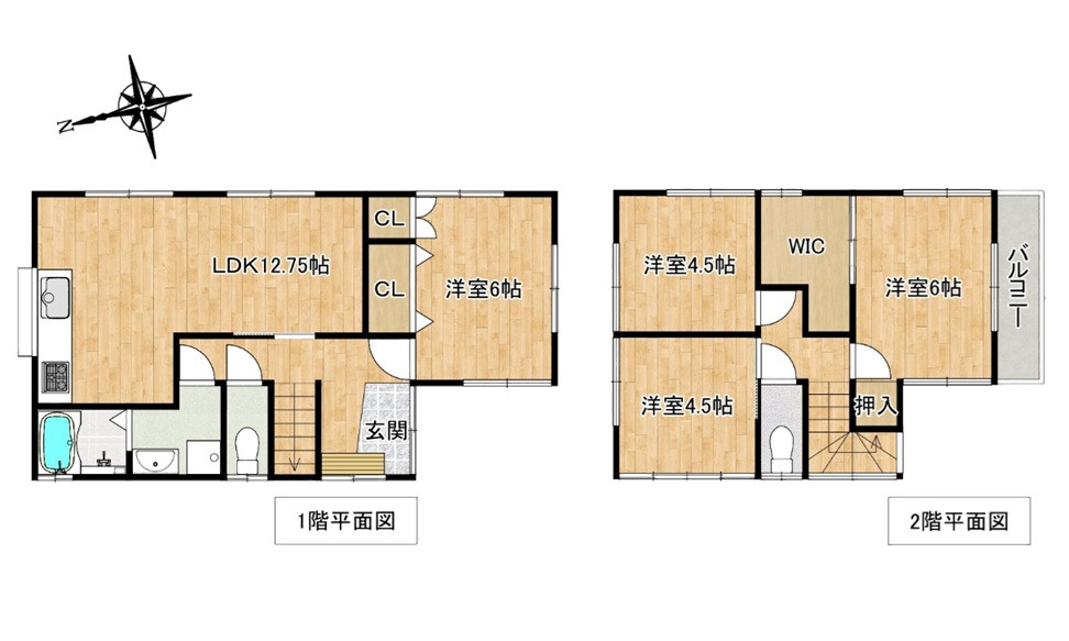 南区仁保３丁目の間取り