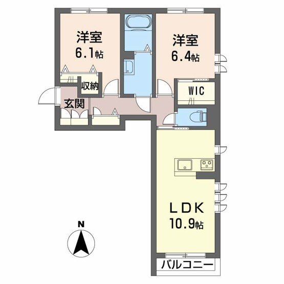 【間取り】 | メゾンみくりな白石
