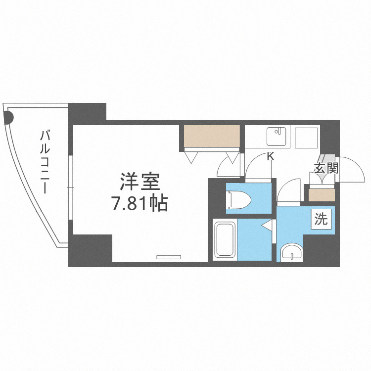 Luxe難波westの間取り