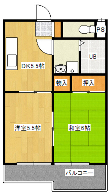 フォンティーヌ墨田の間取り|間取図です。