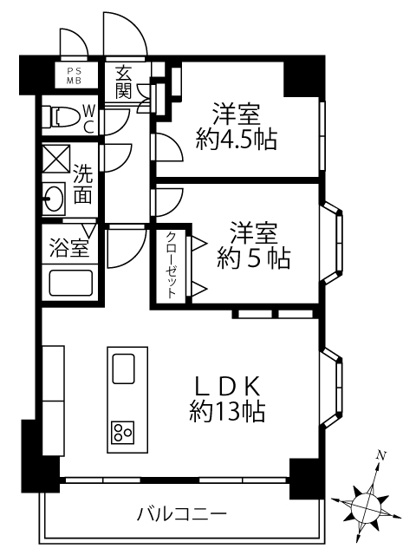 【間取り】 | 扶桑ハイツ南太田