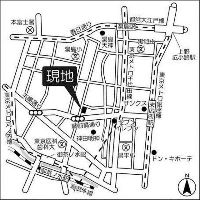 ヒルサイド御茶ノ水の地図