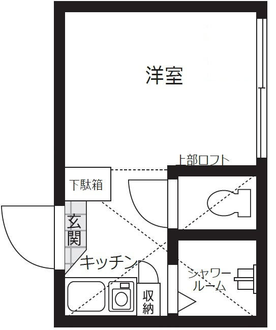 カーサシルクの間取り|間取りです。