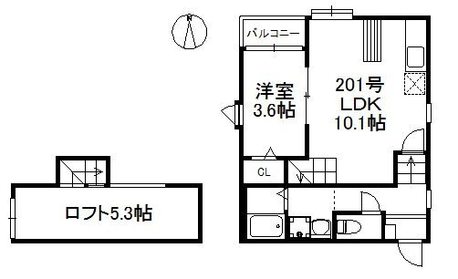 【間取り】 | S1マリナ通り