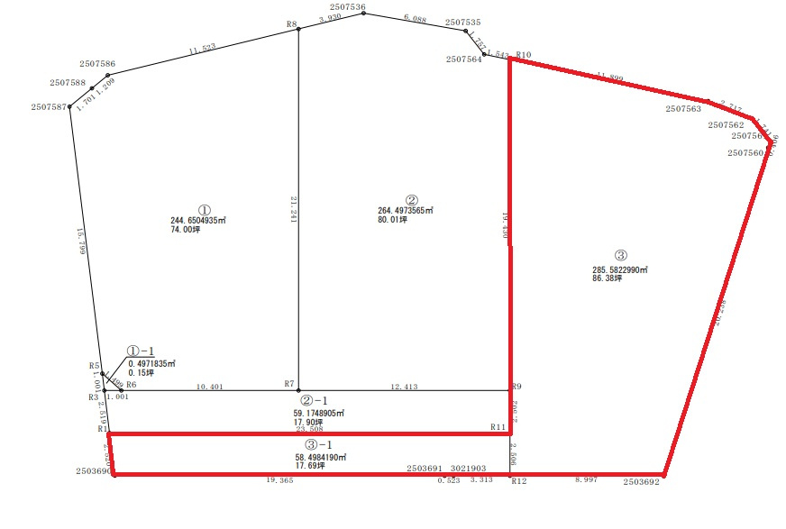 -三丁目不動産-　上里町勅使河原　3号地　現況更地