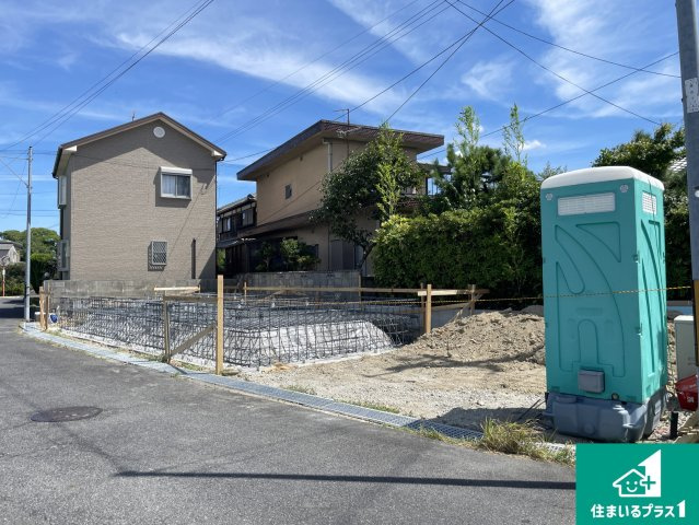 湖南市石部東　第6期　新築一戸建ての外観|現在建築中！落ち着いた街並みで新生活を始めることが出来そう！周辺の物件も併せてご紹介させて頂きます！