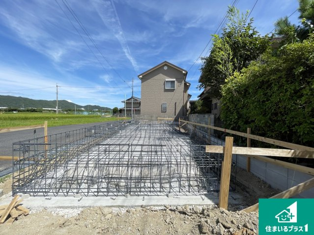 湖南市石部東　第6期　新築一戸建ての外観|現在の進捗状況です！順調に作業進行中、完成が待ち遠しいです！詳細の間取り等、お気軽にお問い合わせください！
