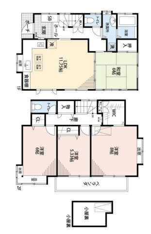 【間取り】 | 桶川市加納　中古戸建