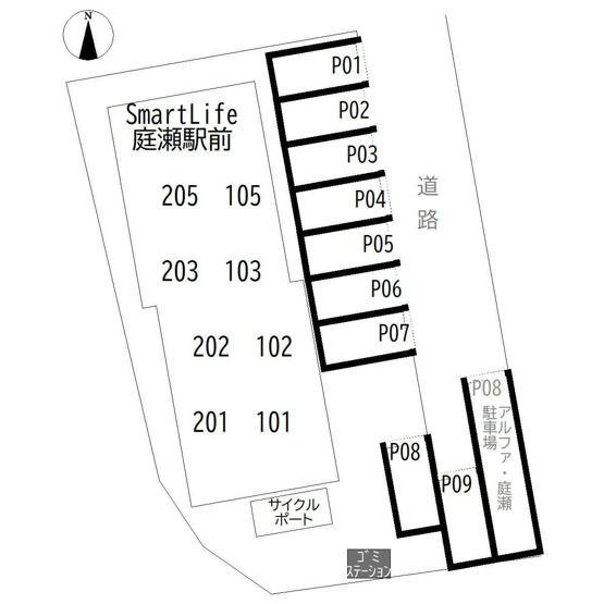 【駐車場】 | SmartLife庭瀬駅前