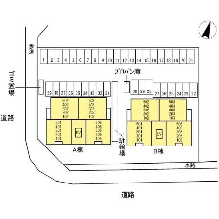 【区画図】 | Ｓｈａｌｌｏｗ　Ｇａｒｄｅｎ　Ａ棟