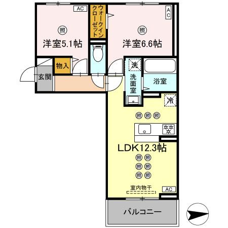 【間取り】 | トリシア上中野