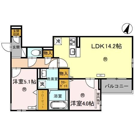 サンパティーク住吉の間取り