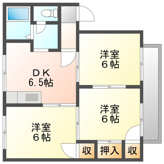 【間取り】 | ハイマートラント藤B
