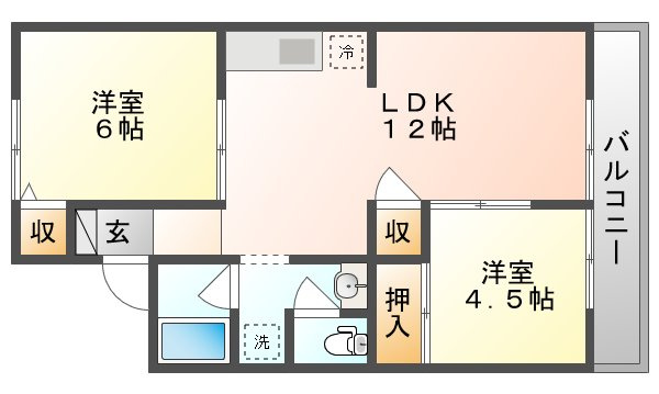 【間取り】 | プロムナード中仙道 Ⅱ