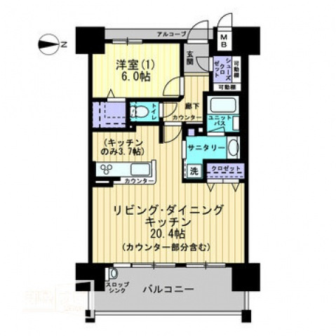 【間取り】 | アルファステイツ問屋町Ⅱ