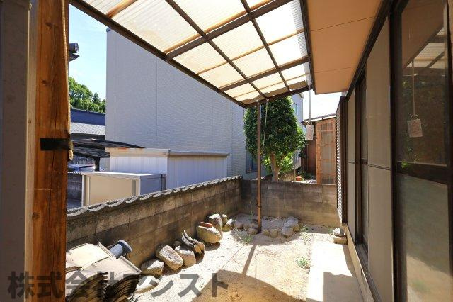 潤野貸家（1118-3）の庭|お庭の付いた物件です