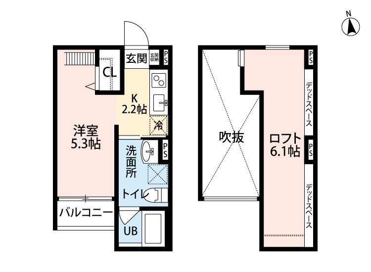 京都市伏見区奈良屋町のアパートの間取り