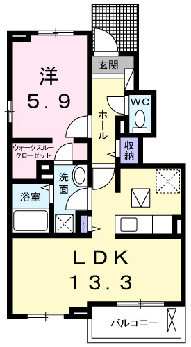 グランハピネス　Ⅲの間取り|間取図