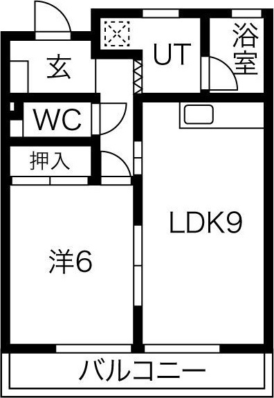 ロッキー豊栄A棟の間取り
