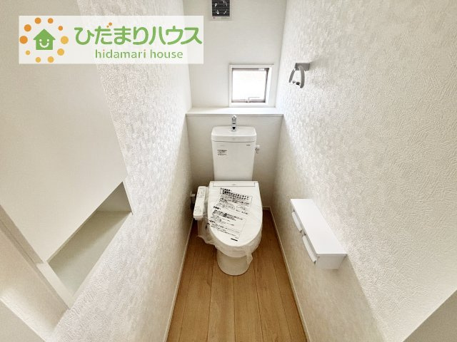 【トイレ】 | 常総市本石下第12　新築戸建　1号棟 | トイレは1F、2F共に完備！取り合いになることがありませんね(^^)/