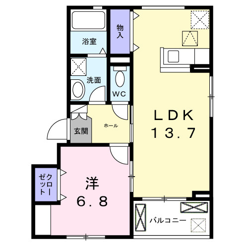 プレミール京都の間取り