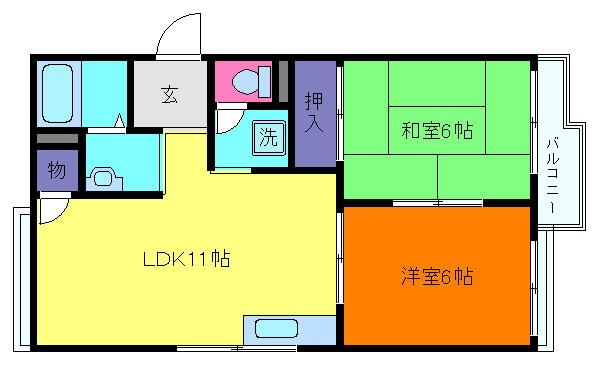 ファミール御影の間取り