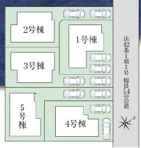 【区画図】 | 西区浜寺諏訪森町西4丁367新築戸建④号棟 | こちらの物件は4号棟です