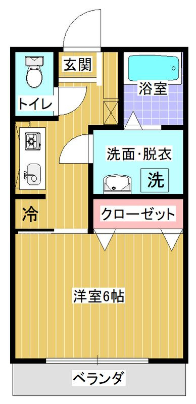 ブルージュ四谷の間取り|間取りです。