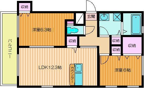 オフィールソールの間取り
