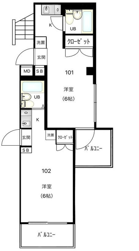 クレッセントの間取り