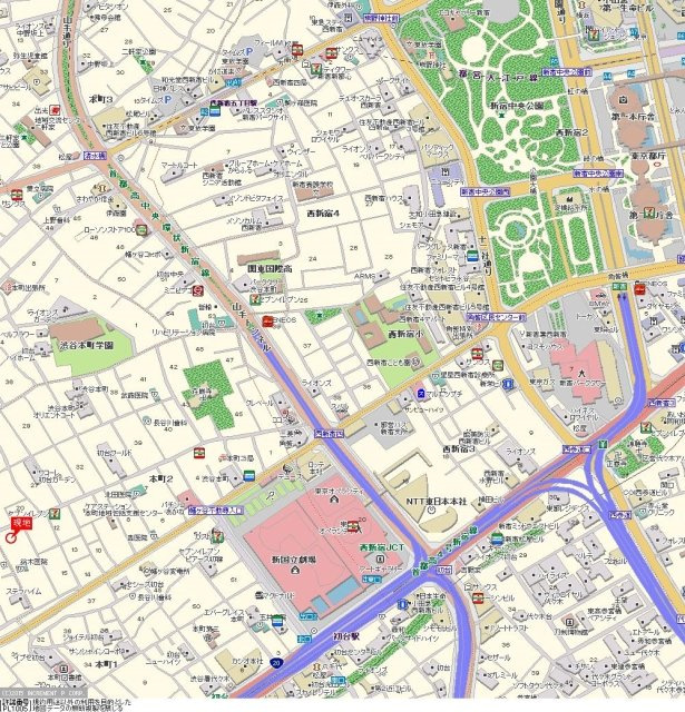 菱和パレス渋谷本町の地図