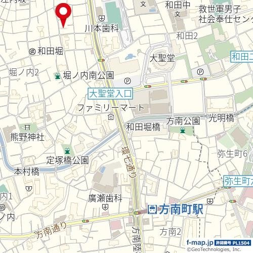 ジェイパーク方南町の地図