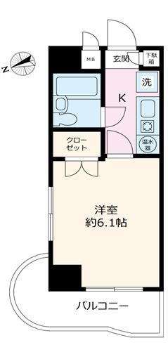 杉並区上高井戸３丁目の賃貸マンションの間取り